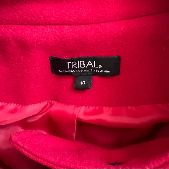 Tribal stunning! Front zip 3/4 sleeve wool jacket 10 - Picture 11 of 11